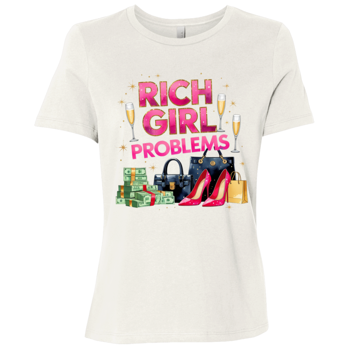 Rich Girl Problems Women's Relaxed Jersey T-Shirt