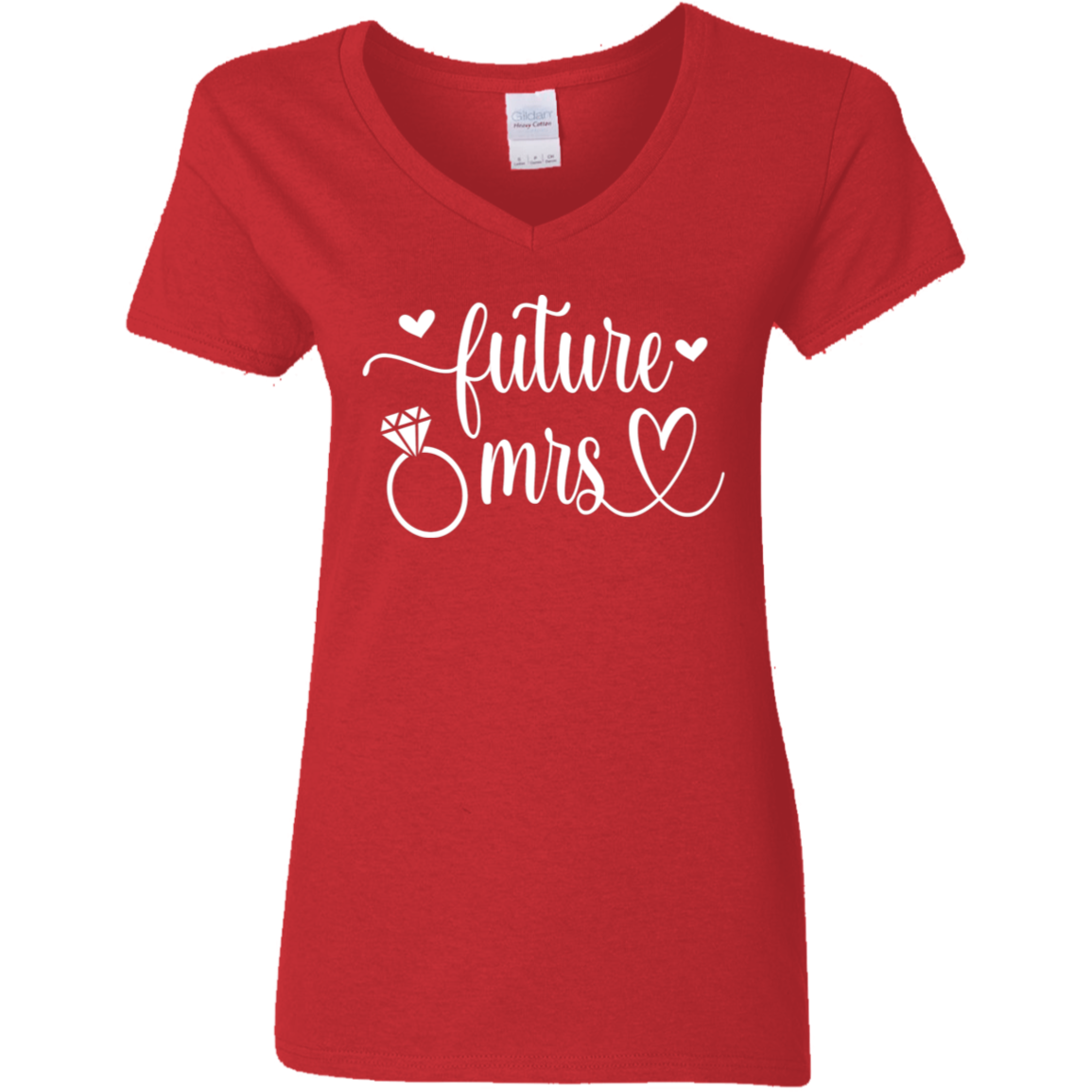 Future Mrs Ladies' 5.3 oz. V-Neck T-Shirt