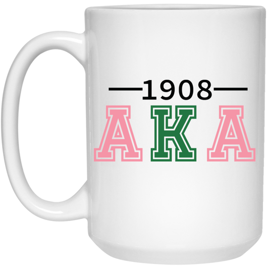 1908 AKA 15oz White Mug